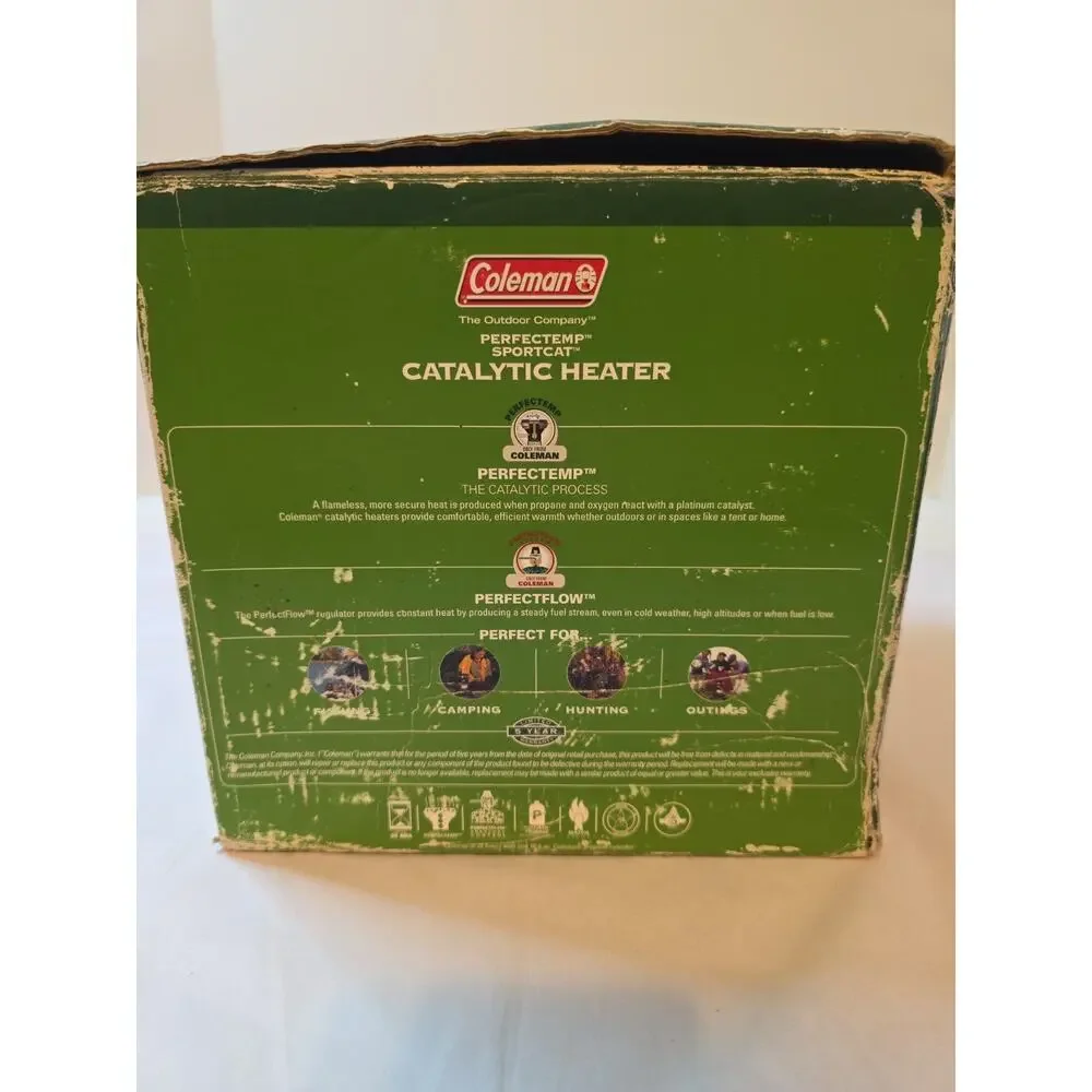 NEW Coleman SportCat Catalytic Propane Heater Portable 1,000 BTU Model 5031